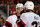 CALGARY, AB - JANUARY 09: Ottawa Senators Defenceman Jakob Chychrun (6) and Ottawa Senators Right Wing Parker Kelly (27) talk before a face-off during the first period of an NHL game between the Calgary Flames and the Ottawa Senators on January 9, 2024, at the Scotiabank Saddledome in Calgary, AB. (Photo by Brett Holmes/Icon Sportswire via Getty Images)