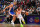 ATLANTA, GA - JANUARY 10: Dejounte Murray #5 of the Atlanta Hawks handles the ball during the game against the Philadelphia 76ers on January 10, 2024 at State Farm Arena in Atlanta, Georgia.  NOTE TO USER: User expressly acknowledges and agrees that, by downloading and/or using this Photograph, user is consenting to the terms and conditions of the Getty Images License Agreement. Mandatory Copyright Notice: Copyright 2024 NBAE (Photo by Scott Cunningham/NBAE via Getty Images)
