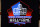 LOS ANGELES, CA - FEBRUARY 08: Detail view of the Pro Football Hall of Fame logo seen at the Super Bowl Experience on February 08, 2022, at the Los Angeles Convention Center in Los Angeles, CA. (Photo by Ric Tapia/Icon Sportswire via Getty Images)