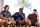 LAS VEGAS, NEVADA - JUNE 29: (L-R) Patrick Mahomes, Draymond Green, and Steph Curry take part in the Bleacher Report Hot Seat Press Conference prior to Capital One's The Match VIII - Curry & Thompson vs. Mahomes & Kelce at Wynn Golf Club on June 29, 2023 in Las Vegas, Nevada. (Photo by Ezra Shaw/Getty Images for The Match)