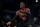 CHARLOTTE, NORTH CAROLINA - FEBRUARY 07: Dennis Schroder #17 of the Toronto Raptors reacts following a three point basket during the first half of the game against the Charlotte Hornets at Spectrum Center on February 07, 2024 in Charlotte, North Carolina. NOTE TO USER: User expressly acknowledges and agrees that, by downloading and or using this photograph, User is consenting to the terms and conditions of the Getty Images License Agreement. (Photo by Jared C. Tilton/Getty Images)
