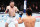 ANAHEIM, CALIFORNIA - FEBRUARY 17: (L-R) Merab Dvalishvili of Georgia battles Henry Cejudo in a bantamweight fight during the UFC 298 event at Honda Center on February 17, 2024 in Anaheim, California. (Photo by Chris Unger/Zuffa LLC via Getty Images)