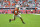 MIAMI GARDENS, FL - NOVEMBER 18: Miami wide receiver Xavier Restrepo (7) takes a reception 15 yards for a touchdown in the first quarter as the Miami Hurricanes faced the Louisville Cardinals on November 18, 2023, at Hard Rock Stadium in Miami Gardens, Florida. (Photo by Samuel Lewis/Icon Sportswire via Getty Images)