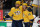 NASHVILLE, TENNESSEE - FEBRUARY 27: Roman Josi #59 and Gustav Nyquist #14 of the Nashville Predators celebrate a goal against the Ottawa Senators at Bridgestone Arena on February 27, 2024 in Nashville, Tennessee. The Nashville Predators won 4-1. (Photo by Donald Page/Getty Images)