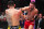 MIAMI, FLORIDA - MARCH 09: (R-L) Mateusz Gamrot of Poland punches Rafael Dos Anjos of Brazil in a lightweight fight during the UFC 299 event at Kaseya Center on March 09, 2024 in Miami, Florida. (Photo by Chris Unger/Zuffa LLC via Getty Images)