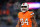 DENVER, COLORADO - DECEMBER 24: Chris Manhertz #84 of the Denver Broncos warms up before a game against the New England Patriots at Empower Field at Mile High on December 24, 2023 in Denver, Colorado. (Photo by Dustin Bradford/Getty Images)