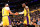LOS ANGELES, CA - MARCH 18:  Anthony Davis #3 of the Los Angeles Lakers & LeBron James #23 of the Los Angeles Lakers high five during the game on March 18, 2024 at Crypto.Com Arena in Los Angeles, California. NOTE TO USER: User expressly acknowledges and agrees that, by downloading and/or using this Photograph, user is consenting to the terms and conditions of the Getty Images License Agreement. Mandatory Copyright Notice: Copyright 2024 NBAE (Photo by Adam Pantozzi/NBAE via Getty Images)