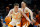 CHARLOTTE, NORTH CAROLINA - MARCH 23: Dalton Knecht #3 of the Tennessee Volunteers fights for position against Chendall Weaver #2 of the Texas Longhorns during the second half in the second round of the NCAA Men's Basketball Tournament at Spectrum Center on March 23, 2024 in Charlotte, North Carolina. (Photo by Jacob Kupferman/Getty Images)