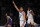 NEW YORK, NEW YORK - MARCH 24: Jared McCain #0 of the Duke Blue Devils reacts during the first half against the James Madison Dukes in the second round of the NCAA Men's Basketball Tournament at Barclays Center on March 24, 2024 in New York City. (Photo by Sarah Stier/Getty Images)