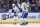 BUFFALO, NEW YORK - MARCH 30: Auston Matthews #34 of the Toronto Maple Leafs celebrates his 60th goal of the season during an NHL game against the Buffalo Sabres on March 30, 2024 at KeyBank Center in Buffalo, New York. (Photo by Bill Wippert/NHLI via Getty Images)