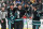SAN JOSE, CA - MARCH 23: Fabian Zetterlund #20, William Eklund #72 and Thomas Bordeleau #17 of the San Jose Sharks celebrate scoring a goal in the second period against the Chicago Blackhawks at SAP Center on March 23, 2024 in San Jose, California. (Photo by Kavin Mistry/NHLI via Getty Images)