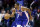 PHILADELPHIA, PENNSYLVANIA - APRIL 02: Joel Embiid #21 of the Philadelphia 76ers dribbles during the fourth quarter against the Oklahoma City Thunder at the Wells Fargo Center on April 02, 2024 in Philadelphia, Pennsylvania. NOTE TO USER: User expressly acknowledges and agrees that, by downloading and or using this photograph, User is consenting to the terms and conditions of the Getty Images License Agreement. (Photo by Tim Nwachukwu/Getty Images)