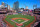 ST LOUIS, MO - MARCH 30: A general view of Busch Stadium during the National Anthem prior to a game against the St. Louis Cardinals and the Toronto Blue Jays on Opening Day at Busch Stadium on March 30, 2023 in St Louis, Missouri. (Photo by Joe Puetz/Getty Images)