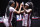 CLEVELAND, OHIO - APRIL 5: Raven Johnson #25 of the South Carolina Gamecocks and Bree Hall #23 of the South Carolina Gamecocks celebrate in the locker room after the game against the NC State Wolfpack during the NCAA Women's Basketball Tournament Final Four semifinal game at Rocket Mortgage Fieldhouse on April 5, 2024 in Cleveland, Ohio. (Photo by Ben Solomon/NCAA Photos via Getty Images)