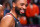 BROOKLYN, NY - APRIL 6: Mikal Bridges #1 of the Brooklyn Nets smiles during the game against the Detroit Pistons on April 6, 2024 at Barclays Center in Brooklyn, New York. NOTE TO USER: User expressly acknowledges and agrees that, by downloading and or using this Photograph, user is consenting to the terms and conditions of the Getty Images License Agreement. Mandatory Copyright Notice: Copyright 2024 NBAE (Photo by David L. Nemec/NBAE via Getty Images)