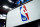 DETROIT, MICHIGAN - FEBRUARY 04: The NBA logo is pictured before the game between the Detroit Pistons and Orlando Magic at Little Caesars Arena on February 04, 2024 in Detroit, Michigan. NOTE TO USER: User expressly acknowledges and agrees that, by downloading and or using this photograph, User is consenting to the terms and conditions of the Getty Images License Agreement. (Photo by Nic Antaya/Getty Images)