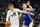 SALT LAKE CITY, UTAH - FEBRUARY 15: Lauri Markkanen #23 of the Utah Jazz drives into Brandin Podziemski #2 of the Golden State Warriors during the second half of a game at Delta Center on February 15, 2024 in Salt Lake City, Utah. NOTE TO USER: User expressly acknowledges and agrees that, by downloading and or using this photograph, User is consenting to the terms and conditions of the Getty Images License Agreement. (Photo by Alex Goodlett/Getty Images)