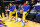 LOS ANGELES, CA - APRIL 9: Klay Thompson #11 and Stephen Curry #30 of the Golden State Warriors look on before the game against the Los Angeles Lakers on April 9, 2024 at Crypto.Com Arena in Los Angeles, California. NOTE TO USER: User expressly acknowledges and agrees that, by downloading and/or using this Photograph, user is consenting to the terms and conditions of the Getty Images License Agreement. Mandatory Copyright Notice: Copyright 2024 NBAE (Photo by Andrew D. Bernstein/NBAE via Getty Images)