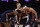 NEW YORK, NEW YORK - APRIL 22: Jalen Brunson #11 of the New York Knicks huddles with Josh Hart #3, Donte DiVincenzo #0, and OG Anunoby #8 of the New York Knicks during the second half against the Philadelphia 76ers in Game Two of the Eastern Conference First Round Playoffs at Madison Square Garden on April 22, 2024 in New York City. The Knicks won 104-101. NOTE TO USER: User expressly acknowledges and agrees that, by downloading and or using this photograph, User is consenting to the terms and conditions of the Getty Images License Agreement. (Photo by Sarah Stier/Getty Images)