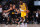 DENVER, CO - APRIL 22: LeBron James #23 of the Los Angeles Lakers handles the ball during the game against the Denver Nuggets on April 22, 2024 at the Ball Arena in Denver, Colorado. NOTE TO USER: User expressly acknowledges and agrees that, by downloading and/or using this Photograph, user is consenting to the terms and conditions of the Getty Images License Agreement. Mandatory Copyright Notice: Copyright 2024 NBAE (Photo by Bart Young/NBAE via Getty Images)