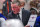 RALEIGH, NORTH CAROLINA - APRIL 22: Head coach Patrick Roy of the New York Islanders draws up a play on the bench during the second period against the Carolina Hurricanes in Game Two of the First Round of the 2024 Stanley Cup Playoffs at PNC Arena on April 22, 2024 in Raleigh, North Carolina. (Photo by Josh Lavallee/NHLI via Getty Images)