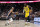 DENVER, COLORADO - APRIL 29: Aaron Gordon #50 of the Denver Nuggets guards LeBron James #23 of the Los Angeles Lakers in the third quarter during game five of the Western Conference First Round Playoffs at Ball Arena on April 29, 2024 in Denver, Colorado. NOTE TO USER: User expressly acknowledges and agrees that, by downloading and or using this photograph, User is consenting to the terms and conditions of the Getty Images License Agreement. (Photo by Matthew Stockman/Getty Images)