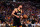 PHOENIX, AZ - APRIL  28: Devin Booker #1 of the Phoenix Suns handles the ball during the game against the Minnesota Timberwolves during Round 1 Game 4 of the 2024 NBA Playoffs on April 28, 2024 at Footprint Center in Phoenix, Arizona. NOTE TO USER: User expressly acknowledges and agrees that, by downloading and or using this photograph, user is consenting to the terms and conditions of the Getty Images License Agreement. Mandatory Copyright Notice: Copyright 2024 NBAE (Photo by Kate Frese/NBAE via Getty Images)