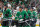 DALLAS, TX - MAY 05: The Dallas Stars players line up in the hand shake line with the Vegas Golden Knights after game seven of the Western Conference First Round between the Dallas Stars and the Vegas Golden Knights on May 5, 2024 at American Airlines Center in Dallas, Texas. (Photo by Matthew Pearce/Icon Sportswire via Getty Images)