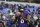 BALTIMORE, MD - JANUARY 28: Lamar Jackson #8 of the Baltimore Ravens warms up prior to the AFC Championship NFL football game against the Kansas City Chiefs at M&T Bank Stadium on January 28, 2024 in Baltimore, Maryland. (Photo by Perry Knotts/Getty Images)