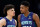 CHARLOTTE, NORTH CAROLINA - JANUARY 19: (L-R) LaMelo Ball #1 of the Charlotte Hornets reacts with Brandon Miller #24  in the first quarter during their game against the San Antonio Spurs at Spectrum Center on January 19, 2024 in Charlotte, North Carolina. NOTE TO USER: User expressly acknowledges and agrees that, by downloading and or using this photograph, User is consenting to the terms and conditions of the Getty Images License Agreement. (Photo by Jacob Kupferman/Getty Images)
