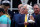 BALTIMORE, MARYLAND - MAY 20: Trainer Bob Baffert celebrates in the winners circle after his horse National Treasure won the 148th Running of the Preakness Stakes at Pimlico Race Course on May 20, 2023 in Baltimore, Maryland. (Photo by Rob Carr/Getty Images)