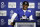 EAST RUTHERFORD, NEW JERSEY - MAY 10: Wide receiver Malik Nabers speaks to the media during New York Giants Rookie Minicamp at Quest Diagnostics Training Center on May 10, 2024 in East Rutherford, New Jersey. (Photo by Sarah Stier/Getty Images)