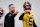 ASHBURN, VA - MAY 10: Offensive coordinator Kliff Kingsbury of the Washington Commanders instructs Jayden Daniels #5 during Washington Commanders Rookie Minicamp at OrthoVirginia Training Center on May 10, 2024 in Ashburn, Virginia. (Photo by Scott Taetsch/Getty Images)