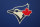 KANSAS CITY, MO - APRIL 25: A view of the Toronto Blue Jays logo before an MLB game between the Toronto Blue Jays and Kansas City Royals on Apr 25, 2024 at Kauffman Stadium in Kansas City, MO. (Photo by Scott Winters/Icon Sportswire via Getty Images)