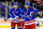 NEW YORK, NY - MAY 24: New York Rangers Defenseman Jacob Trouba (8) and New York Rangers Left Wing Artemi Panarin (10) are pictured prior to Game 2 of the National Hockey League Stanley Cup Eastern Conference Finals between the Florida Panthers and the New York Rangers on May 24, 2024 at Madison Square Garden in New York, NY. (Photo by Joshua Sarner/Icon Sportswire via Getty Images)