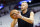 Miami, FL - April 27: Boston Celtics center Kristaps Porzingis warms up before the game. (Photo by Danielle Parhizkaran/The Boston Globe via Getty Images)