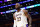 LOS ANGELES, CA - APRIL 27: LeBron James #23 of the Los Angeles Lakers smiles during the game against the Denver Nuggets during Round 1 Game 4 of the 2024 NBA Playoffs on April 27, 2024 at Crypto.Com Arena in Los Angeles, California. NOTE TO USER: User expressly acknowledges and agrees that, by downloading and/or using this Photograph, user is consenting to the terms and conditions of the Getty Images License Agreement. Mandatory Copyright Notice: Copyright 2024 NBAE (Photo by Adam Pantozzi/NBAE via Getty Images)
