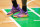 BOSTON, MA - JUNE 6: The sneakers worn by Kyrie Irving #11 of the Dallas Mavericks before the game against the Boston Celtics during Game 1 of the 2024 NBA Finals on June 6, 2024 at the TD Garden in Boston, Massachusetts. NOTE TO USER: User expressly acknowledges and agrees that, by downloading and or using this photograph, User is consenting to the terms and conditions of the Getty Images License Agreement. Mandatory Copyright Notice: Copyright 2024 NBAE (Photo by Jesse D. Garrabrant/NBAE via Getty Images)