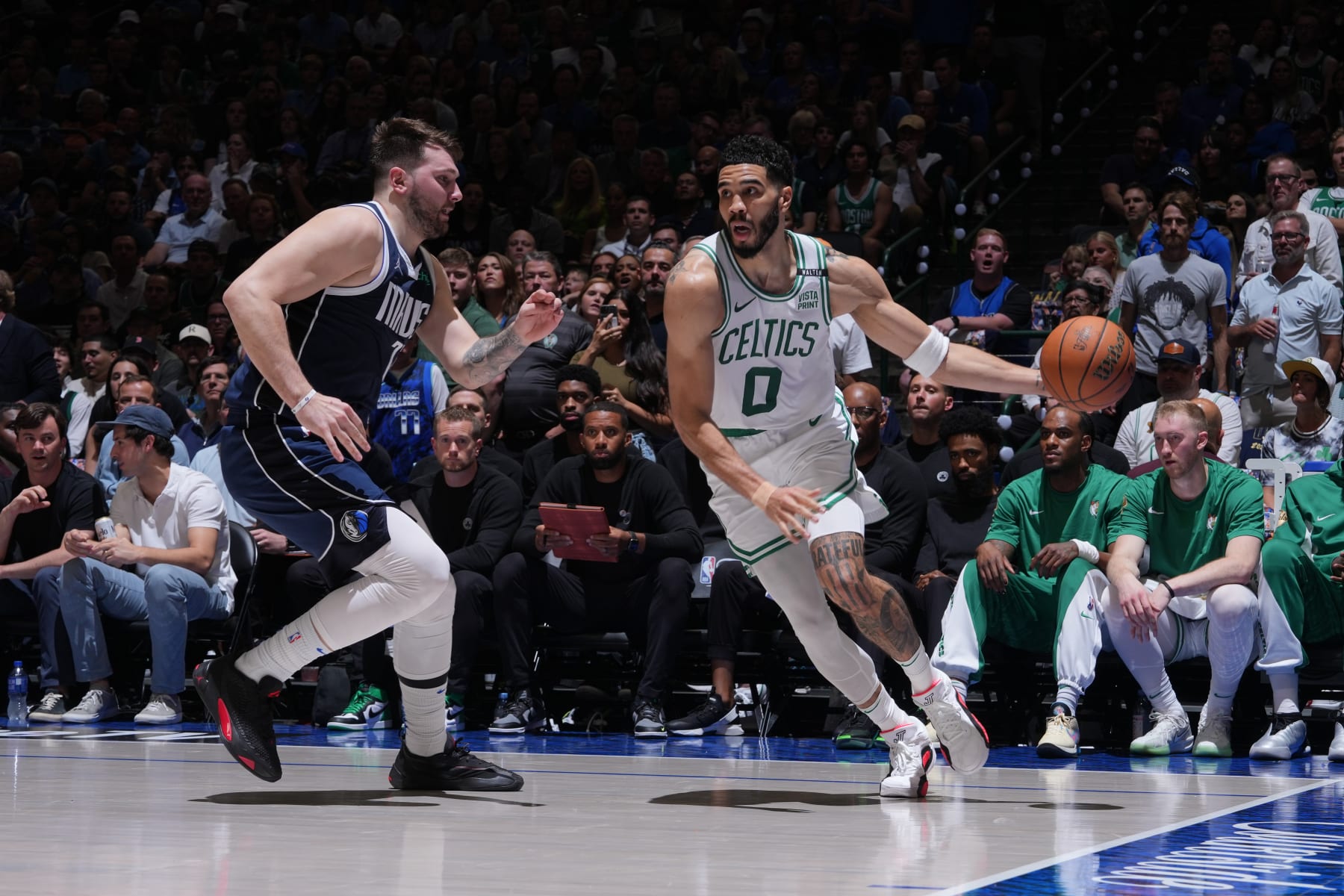 Jayson Tatum, Celtics Trolled By Fans for Blowout Loss to Mavs in NBA Finals Game 4