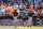 OMAHA, NEBRASKA - JUNE 23: Christian Moore #1 celebrates with Dylan Dreiling #8 of the Tennessee Volunteers after a 2-run home run against the Texas A&M Aggies in the seventh inning during game two of the Division I Men's Baseball Championship held at Charles Schwab Field on June 23, 2024 in Omaha, Nebraska. (Photo by C. Morgan Engel/NCAA Photos via Getty Images)