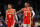 ATLANTA, GEORGIA - FEBRUARY 10: Trae Young #11 and Dejounte Murray #5 of the Atlanta Hawks react against the Houston Rockets during the fourth quarter at State Farm Arena on February 10, 2024 in Atlanta, Georgia. NOTE TO USER: User expressly acknowledges and agrees that, by downloading and/or using this photograph, user is consenting to the terms and conditions of the Getty Images License Agreement. (Photo by Kevin C. Cox/Getty Images)