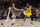 DENVER, COLORADO - APRIL 29: Aaron Gordon #50 of the Denver Nuggets guards LeBron James #23 of the Los Angeles Lakers in the third quarter during game five of the Western Conference First Round Playoffs at Ball Arena on April 29, 2024 in Denver, Colorado. NOTE TO USER: User expressly acknowledges and agrees that, by downloading and or using this photograph, User is consenting to the terms and conditions of the Getty Images License Agreement.  (Photo by Matthew Stockman/Getty Images)