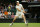 LONDON, ENGLAND - JULY 03: Jannik Sinner of Italy plays a backhand against Matteo Berrettini of Italy in his Gentlemen's Singles second round match during day three of The Championships Wimbledon 2024 at All England Lawn Tennis and Croquet Club on July 03, 2024 in London, England. (Photo by Sean M. Haffey/Getty Images)