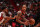 MIAMI, FL - APRIL 19: DeMar DeRozan #11 of the Chicago Bulls handles the ball during the game against the Miami Heat during the 2024 Play-In Tournament on April 19, 2024 at Kaseya Center in Miami, Florida. NOTE TO USER: User expressly acknowledges and agrees that, by downloading and or using this Photograph, user is consenting to the terms and conditions of the Getty Images License Agreement. Mandatory Copyright Notice: Copyright 2024 NBAE (Photo by Issac Baldizon/NBAE via Getty Images)