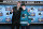 LAS VEGAS, NEVADA - JUNE 28: Macklin Celebrini and Joe Thornton stand onstage after Celebrini was selected first overall by the San Jose Sharks during the first round of the 2024 Upper Deck NHL Draft at Sphere on June 28, 2024 in Las Vegas, Nevada. (Photo by Jeff Vinnick/NHLI via Getty Images)