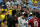 Colombia's supporters (L) clash with Uruguay's supporters at the end of the Conmebol 2024 Copa America tournament semi-final football match between Uruguay and Colombia at Bank of America Stadium, in Charlotte, North Caroline on July 10, 2024. (Photo by JUAN MABROMATA / AFP) (Photo by JUAN MABROMATA/AFP via Getty Images)