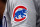 MINNEAPOLIS, MN - MAY 14: A view of the Chicago Cubs logo on the jersey worn by Willie Harris #33 of the Chicago Cubs against the Minnesota Twins in the first inning at Target Field on May 14, 2023 in Minneapolis, Minnesota. The Twins defeated the Cubs 16-3. (Photo by David Berding/Getty Images)