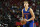 LAS VEGAS, NV - AUGUST 13: Rokas Jokubaitis #0 of the New York Knicks shoots a free throw during the game against the Detroit Pistons during the 2021 Las Vegas Summer League on August 13, 2021 at the Thomas & Mack Center in Las Vegas, Nevada. NOTE TO USER: User expressly acknowledges and agrees that, by downloading and/or using this Photograph, user is consenting to the terms and conditions of the Getty Images License Agreement. Mandatory Copyright Notice: Copyright 2021 NBAE (Photo by Jeff Bottari/NBAE via Getty Images)