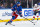 NEW YORK, NY - MAY 24: Alexis Lafreniere #13 of the New York Rangers skates with the puck during the third period against the Florida Panthers in Game Two of the Eastern Conference Final of the 2024 Stanley Cup Playoffs at Madison Square Garden on May 24, 2024 in New York City. (Photo by Jared Silber/NHLI via Getty Images)