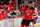 NEWARK, NEW JERSEY - DECEMBER 06: Taylor Hall #9 of the New Jersey Devils celebrates his goal with teammates on the bench in the first period against the Chicago Blackhawks at Prudential Center on December 06, 2019 in Newark, New Jersey. (Photo by Elsa/Getty Images)